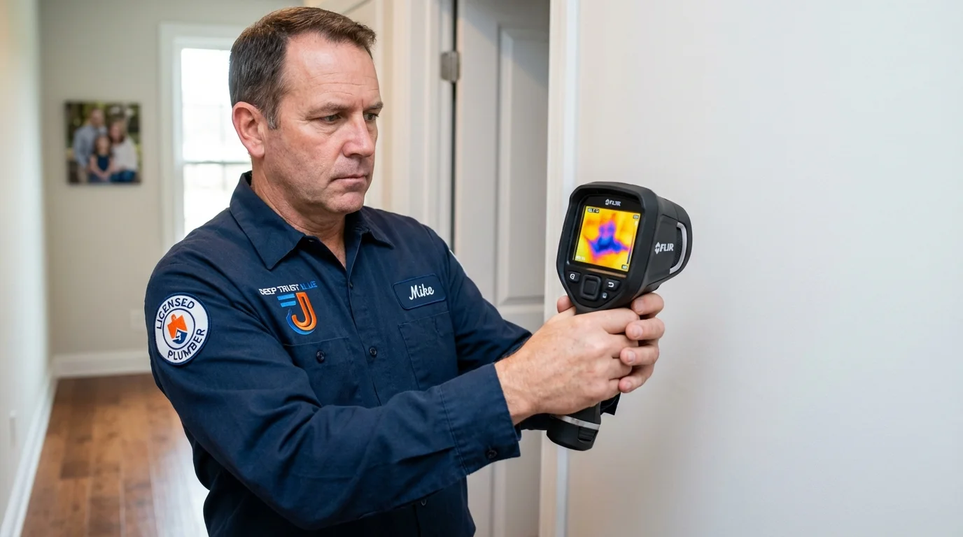 Thermal imaging leak detection by Johns Plumbing LLC in Ephraim